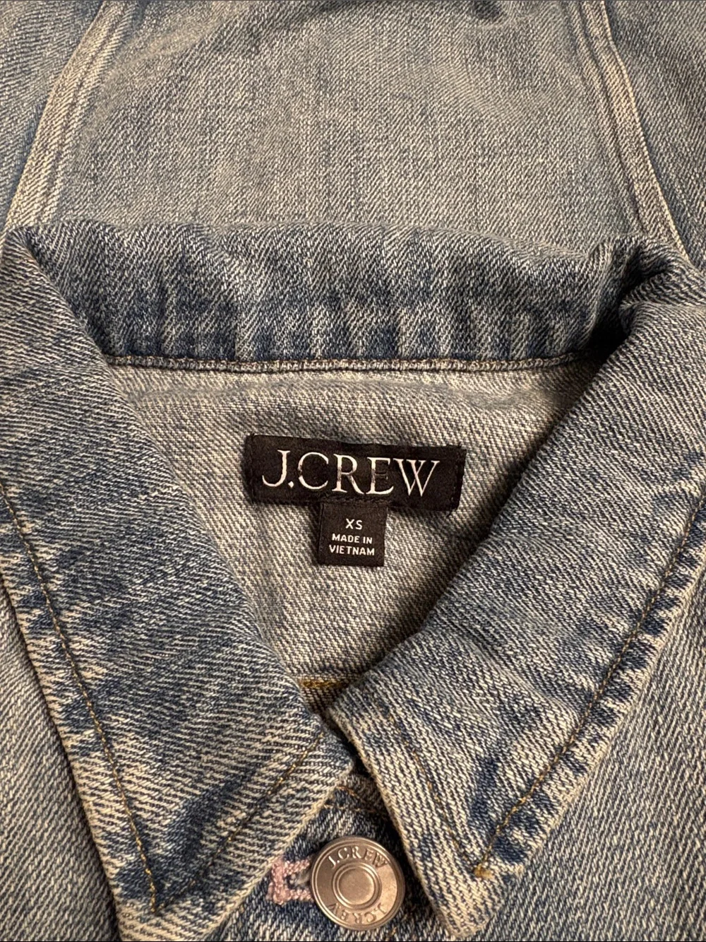 J Crew New classic denim jacket in Bianca wash women’s BY012 Size XS NWOT